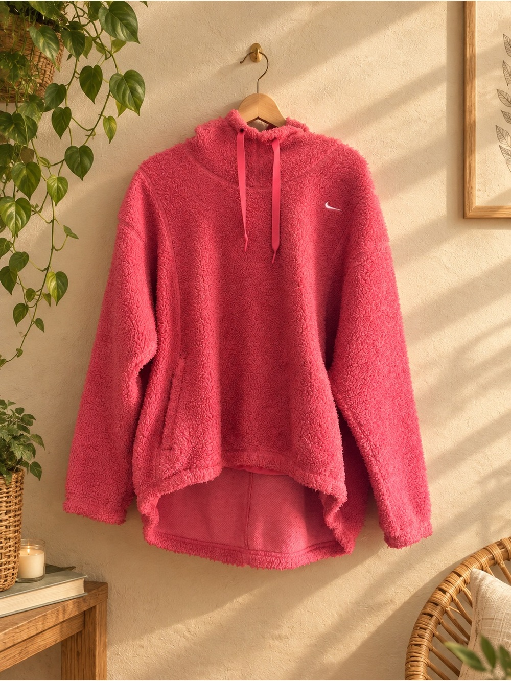 Nike Hot Pink Sherpa Hoodie